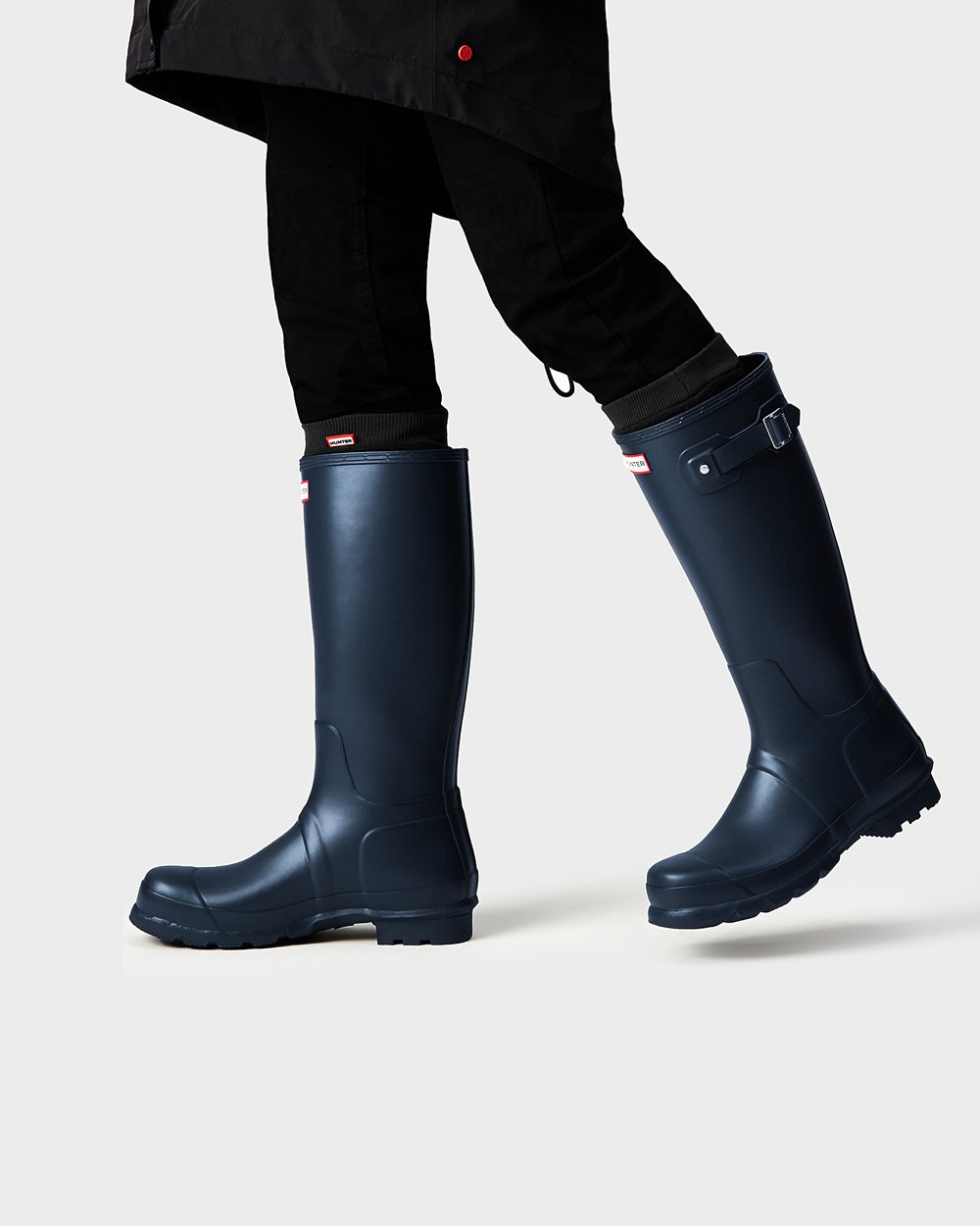 Botas de Lluvia Altas Hunter Hombre - Original - Azul Marino - PMVTIUW-79